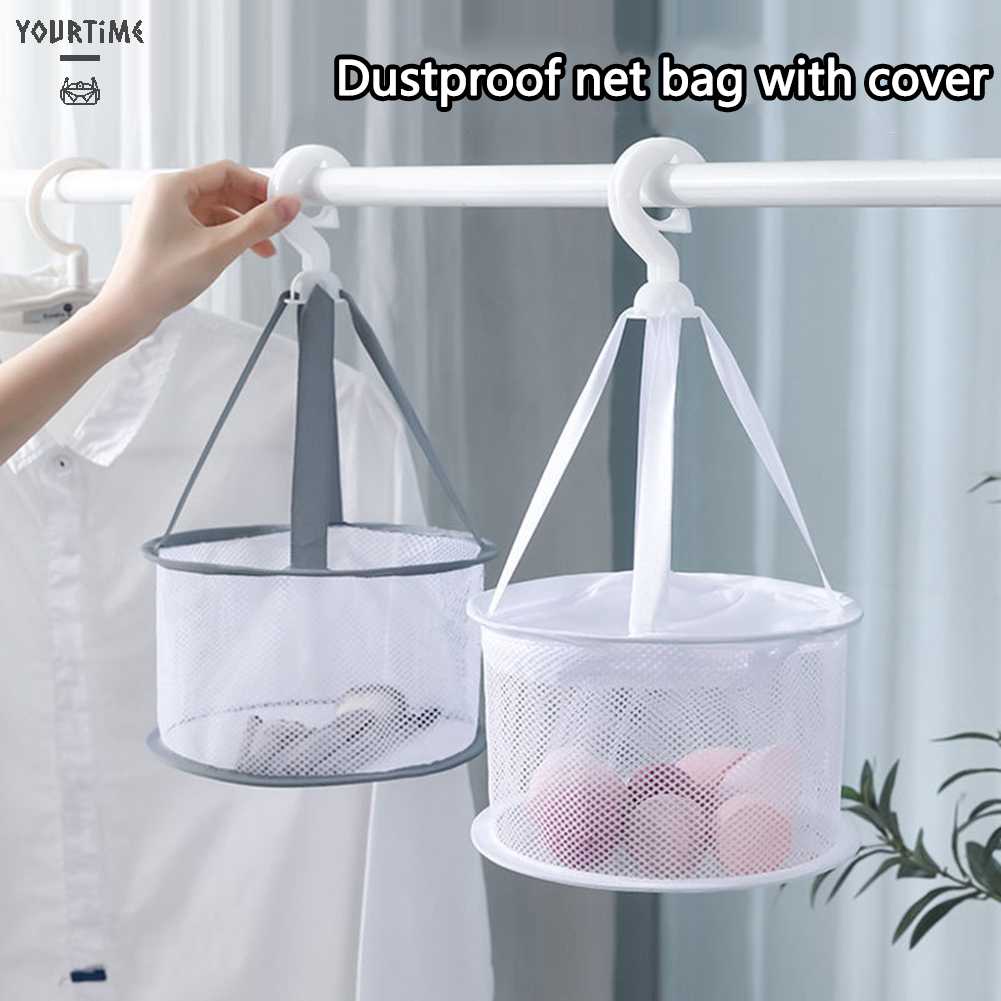 Túi Lưới Phơi Khô Cọ Trang Điểm Hình Trứng Gấp Gọn Được