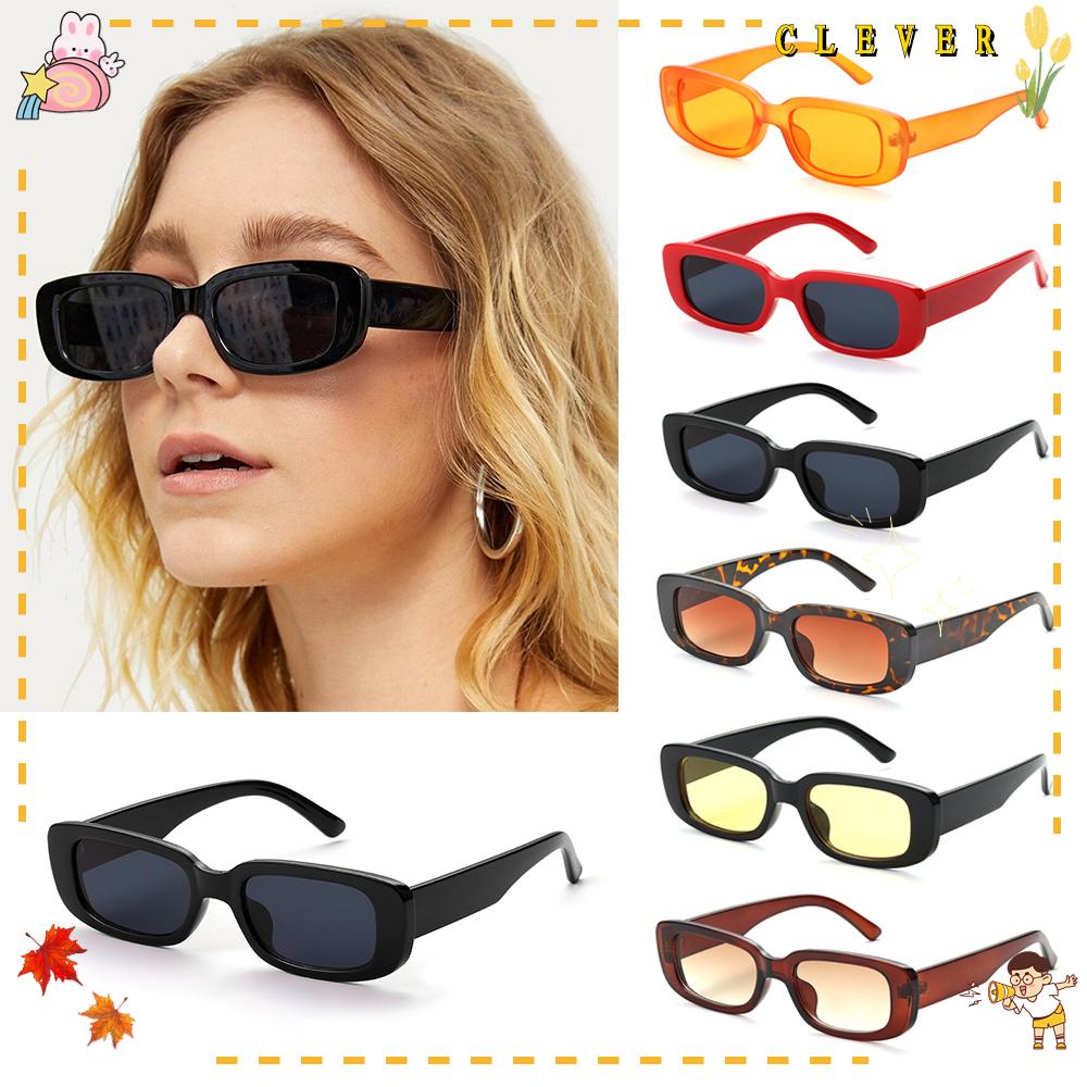 Kính Mát Gọng Vuông Chống Tia Uv400 Thời Trang Cho Nữ