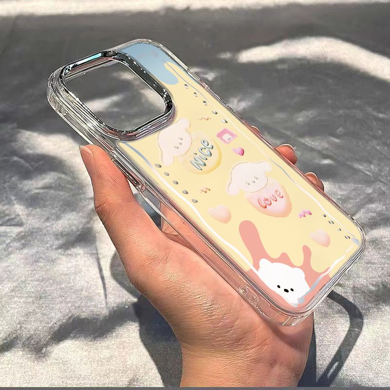 ✅Ốp Điện Thoại Mềm Chống Sốc Hình Chú Chó Cinnamon Cho Apple Iphone max 14pro117iPhone12 8pl13