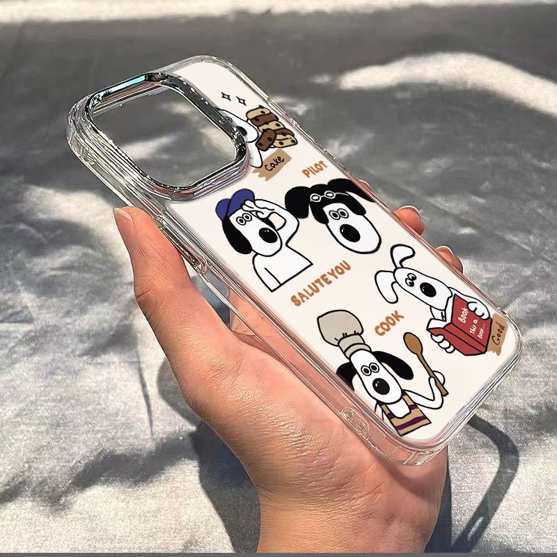 ✅Ốp Điện Thoại Mềm Chống Sốc Hình Cún Dễ Thương Cho Iphone 8 12Max 13 14Pro 117 GOML