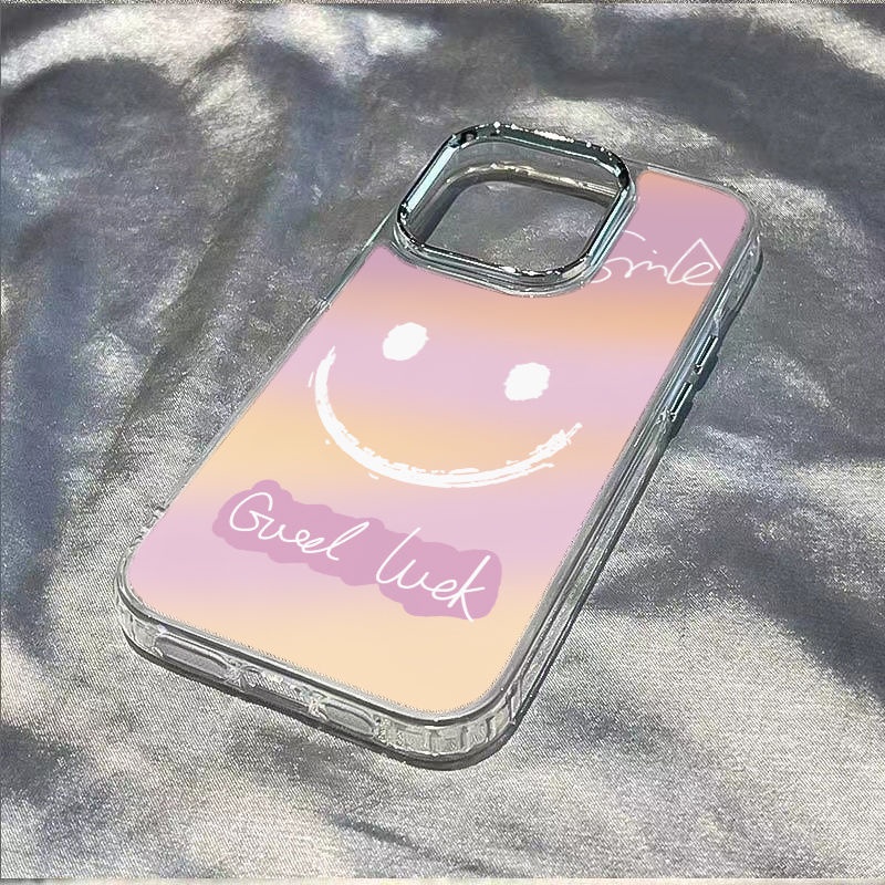 ✅Ốp Điện Thoại Mềm Chống Sốc Họa Tiết Mặt Cười Đơn Giản Cho Iphone 8plus14pro 713Iphone12In 11max M9PB