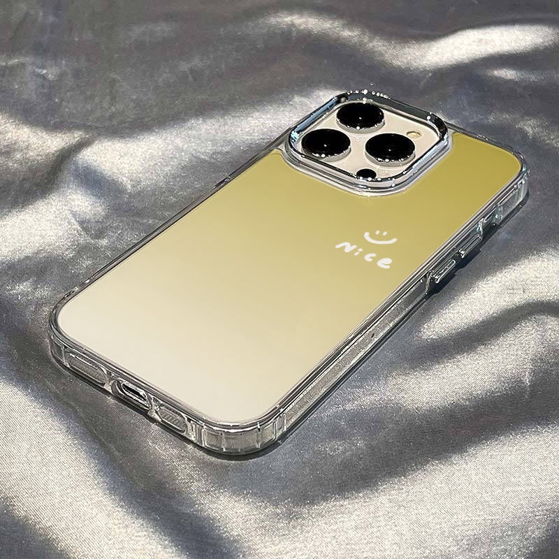 ✅Ốp Điện Thoại Mềm Chống Sốc Họa Tiết Mặt Cười Màu Gradient 11max7 13In 14pro 12 8plus Z7KP