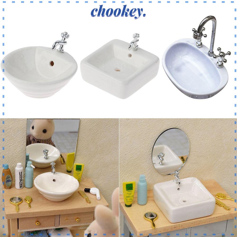 CHOOKEY Mô Hình Bồn Tắm Trang Trí Nhà Búp Bê Phong Cách Châu Âu