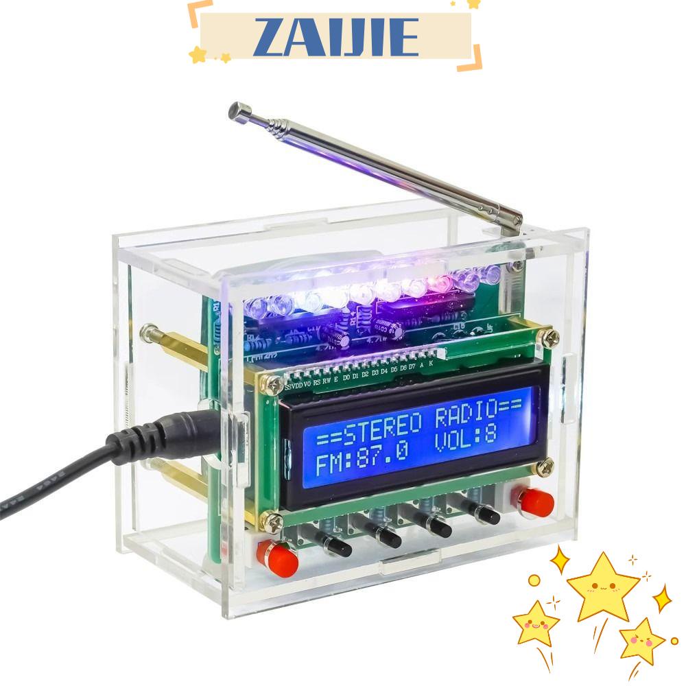 Máy Hàn Kim Tuyến ZAIJIE24 FM 87-108MHz Màn Hình Kỹ Thuật Số DIY