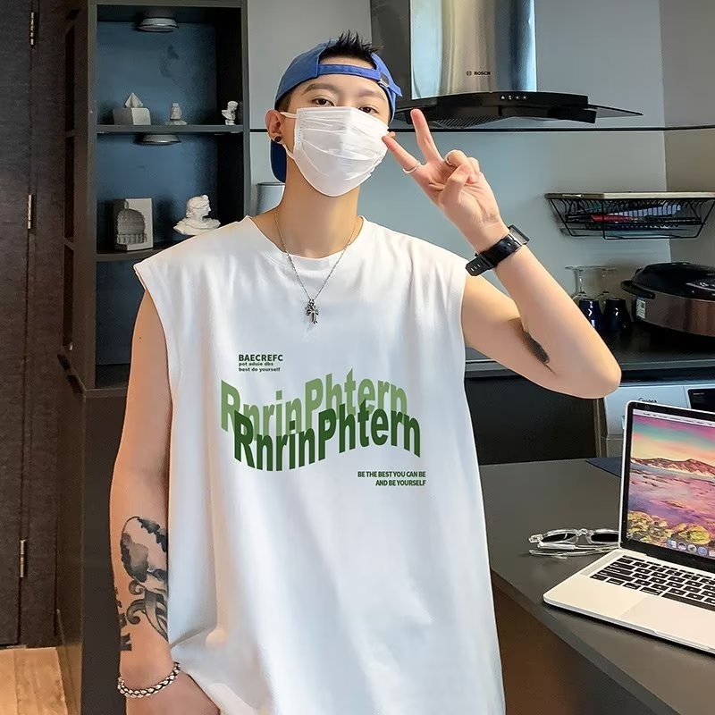 Áo Thun Thể Thao Sát Nách Dáng Rộng Vải Lụa Mát Nhanh Khô Thời Trang Mùa Hè Cho Nam