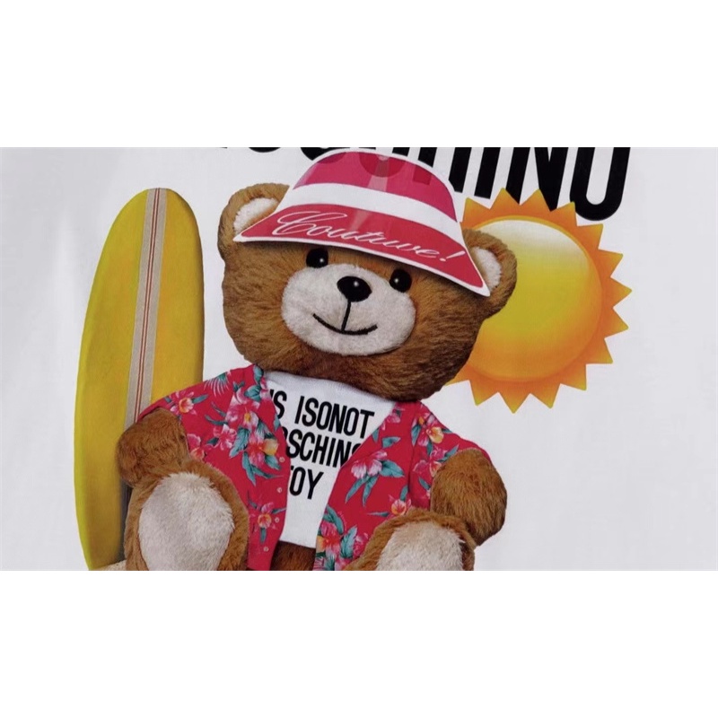 M-os &amp; CH-No &amp; - Áo Thun Tay Ngắn Hình Gấu Mặc Đi Biển Thoải Mái Và Đẹp Mắt unisex