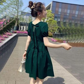 Đầm Cổ Vuông Dáng Rộng Phong Cách Hàn Quốc Thời Trang Mùa Hè Hàng Mới