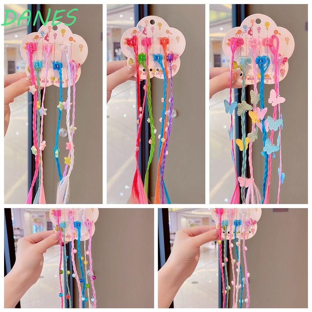 Tóc Giả Thắt Bím Đuôi Ngựa Nhiều Màu Dễ Thương Cho Bé Gái