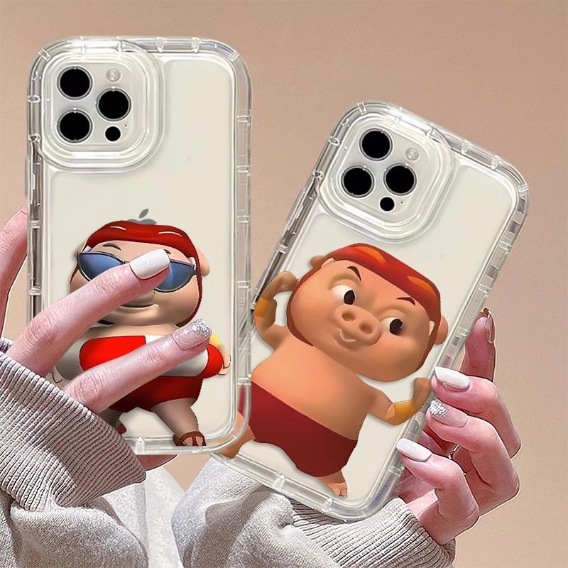 Ốp Điện Thoại Silicon TPU Mềm Chống Sốc In Hình Heo Dễ Thương Cho IPhone 14 13 11 12 Pro XS Max X XR 7 + 8 Plus