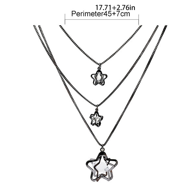 Ygt Set Vòng Cổ Choker Nhiều Lớp Tua Rua Dài Hình Trái Tim Màu Vàng Kim Phong Cách Punk Cho Nữ