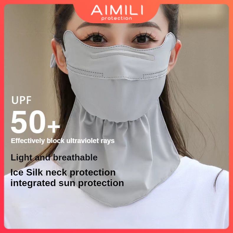 Set 3 Khẩu Trang Chống Nắng UPF50 + Thoáng Khí Chống Tia Cực Tím Có Thể Tái Sử Dụng Bảo Vệ Toàn Diện Cho Nam Và Nữ