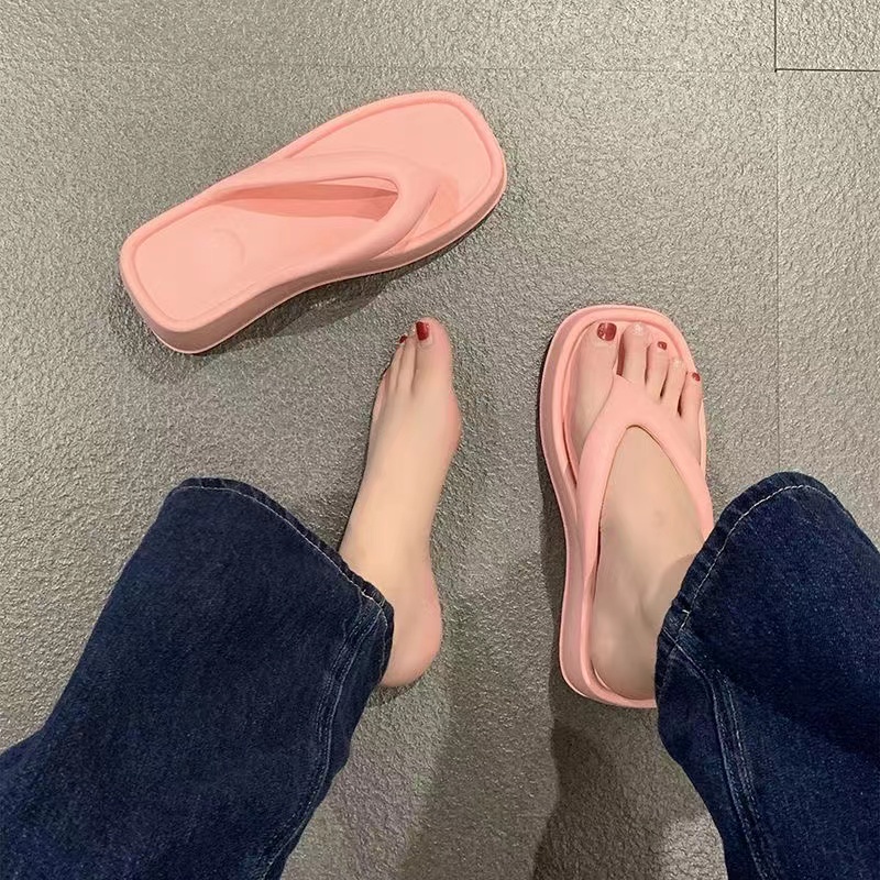 Xăng đan Đế Dày Mềm Mại Bằng Eva Chống Nước Màu Trơn Dành Cho Nữ