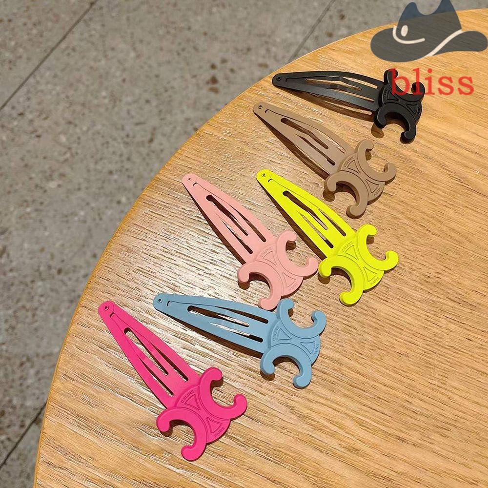 Kẹp Tóc Chữ C / Hình Học Nhiều Màu Sắc Phong Cách Punk Cá Tính Dành Cho Nữ