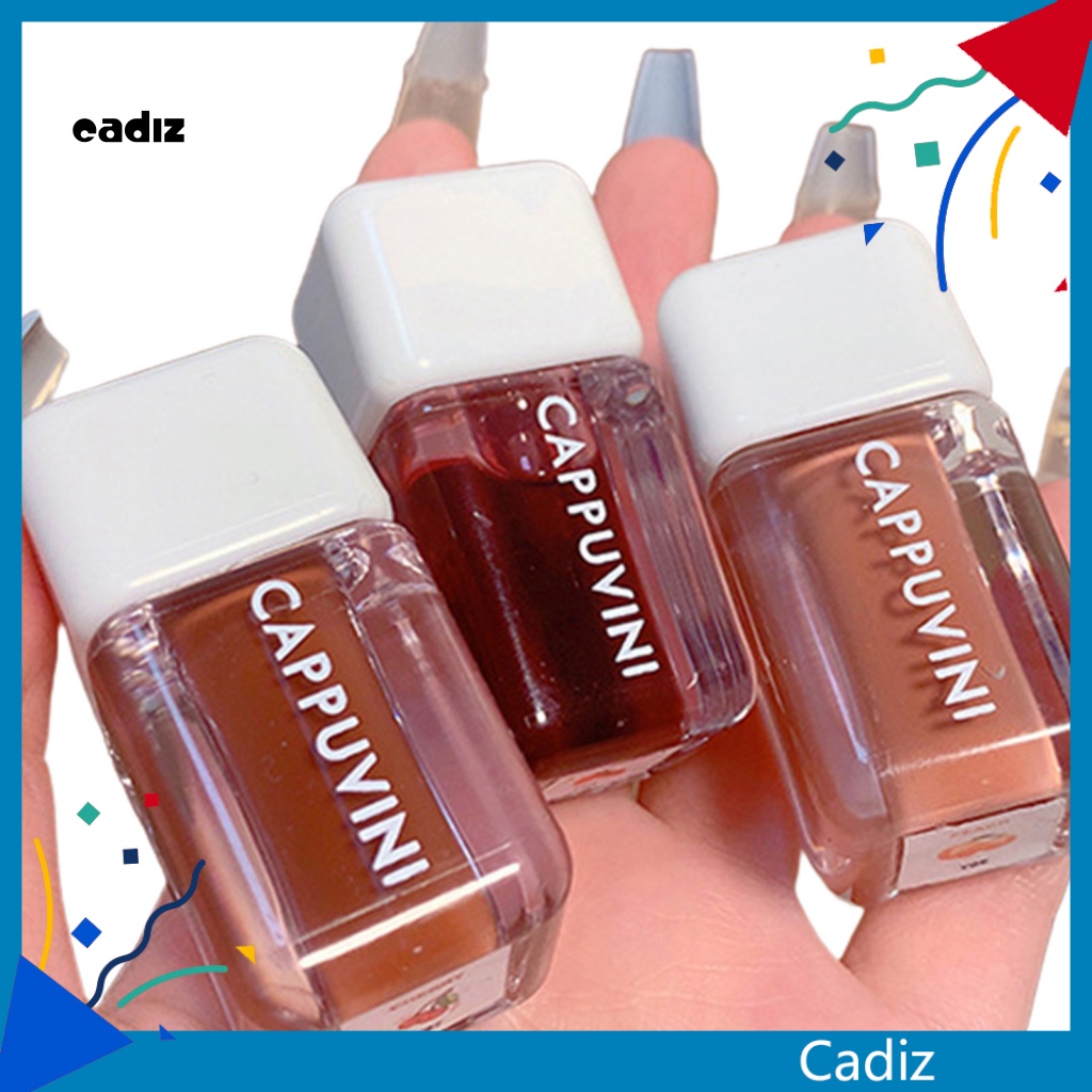 Bộ 3 Son Bóng Trong Suốt Dưỡng Ẩm Chống Nếp Nhăn Cho Môi