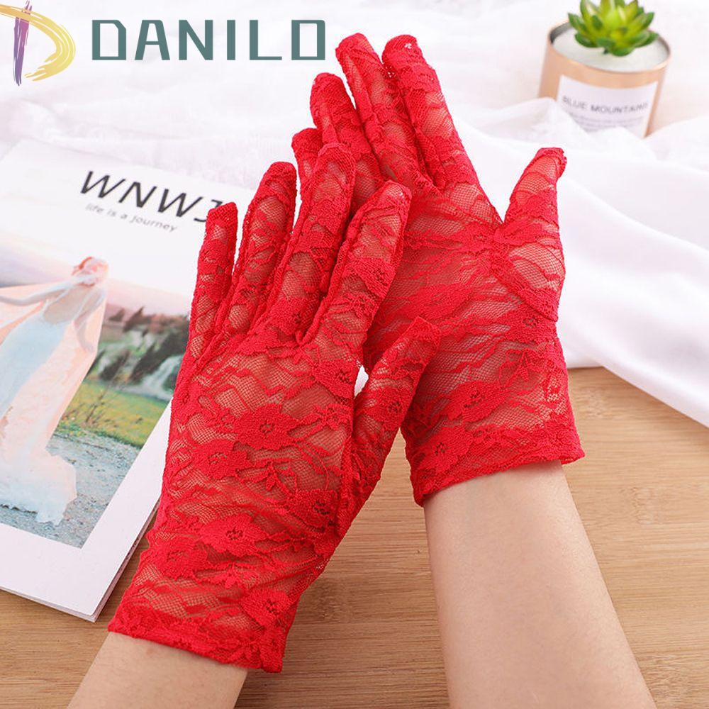 Đôi Găng Tay Ren Trong Suốt Chống Nắng Tiện Dụng