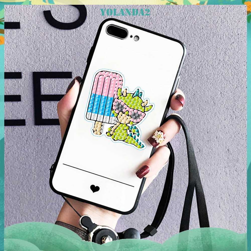 Bộ 2 Tranh Đính Đá 5D Tự Làm Hình Động Vật Dễ Thương Cho Bé Mới Bắt Đầu