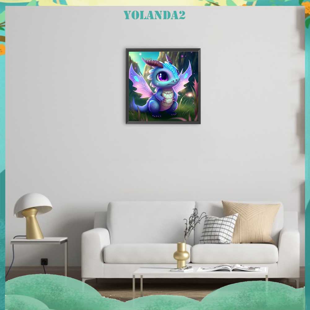 Tranh Đính Đá Kim Cương Toàn Bộ 5D DIY Hình Vẽ Khủng Long