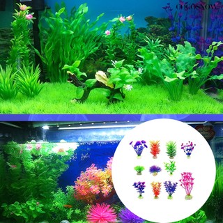 Cây cảnh giả 10 kiểu ngẫu nhiên dùng trang trí bể cá