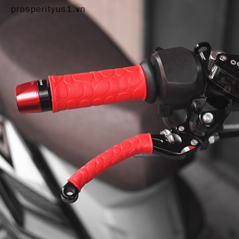 Set 2 Cặp Vỏ Bọc Tay Lái Xe Máy Bằng Cao Su Silicone Chống Trượt