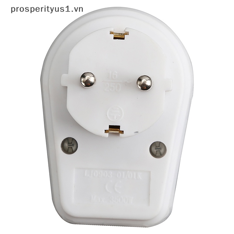 Ổ Cắm Điện Nối Dài Chuẩn Châu Âu Màu Trắng Có Công Tắc 16A 250V 3500W prosperityus1
