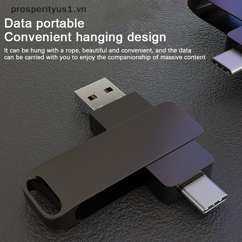Ổ Đĩa Flash Hai Cổng USB Type c USB2.0 Hiệu Suất Cao Cho Điện Thoại Di Động / Máy Tính