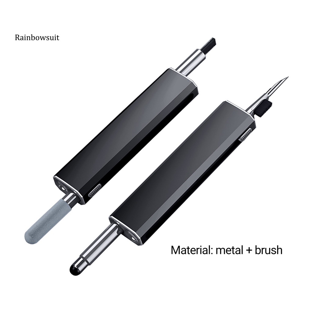 Bút Vệ Sinh Tai Nghe Bluetooth Hai Đầu Đa Năng Bằng Kim Loại Tiện Dụng