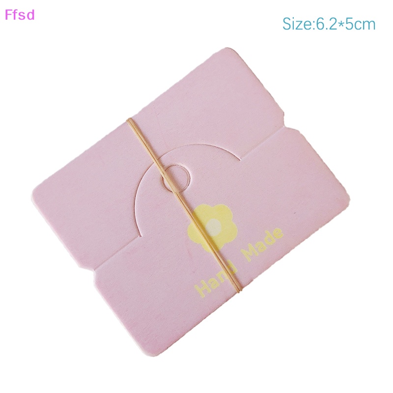 {Ffsd} Set 50 Thẻ Giấy Hình Hoa Nhiều Màu Sắc Trưng Bày Trang Sức Vòng Tay Dây Chuyền