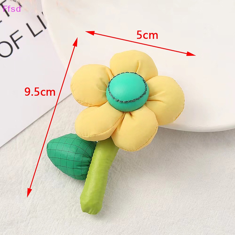 {Ffsd} Trâm Cài Áo Hoa Hướng Dương Nhỏ Bằng Vải Màu Kẹo Dễ Thương * Bán Chạy