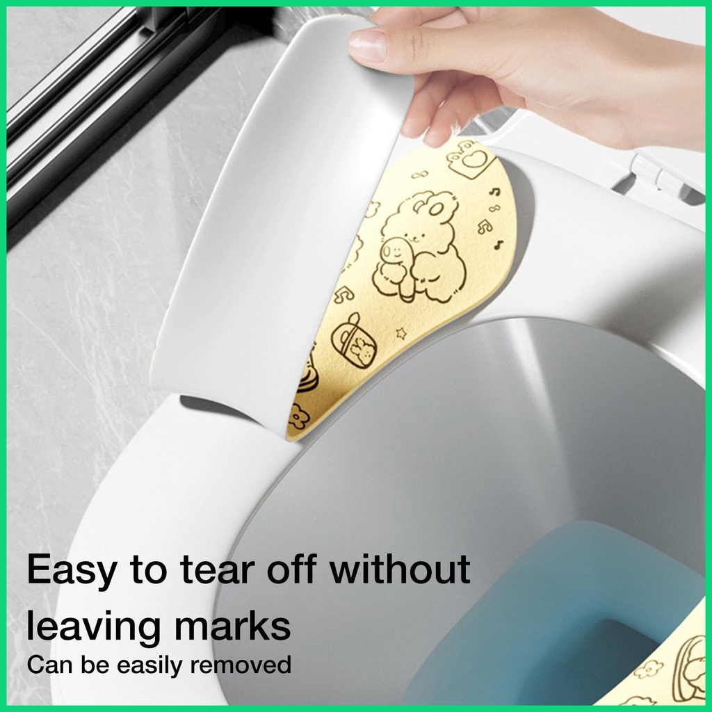 Đệm Lót Bồn Cầu Tự Dính Không Trượt Hình Thỏ Bunny Dễ Thương