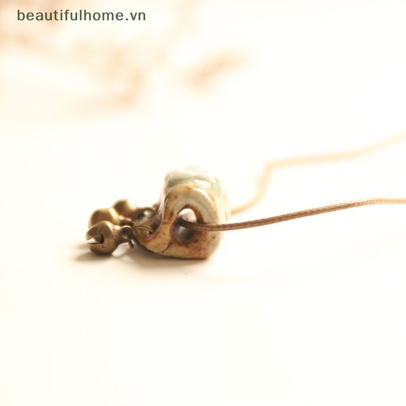 Vòng cổ Mặt Gốm Sứ Phong Cách Retro Thời Trang Cho Nữ