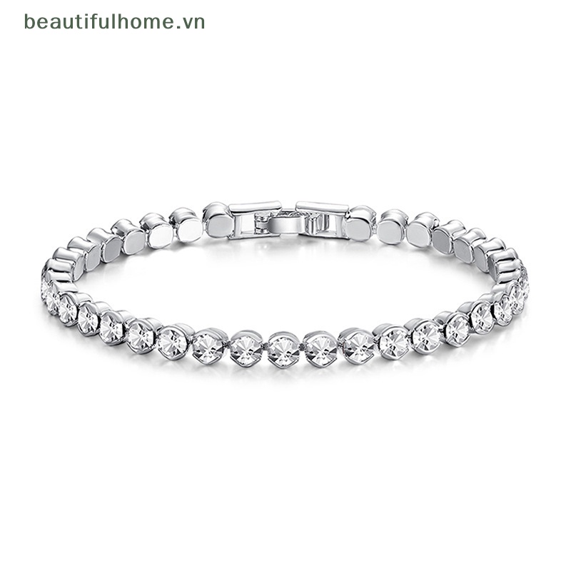 [beautifulhome] Vòng Tay Chuỗi Hạt Đá Zircon Nhỏ Thời Trang Làm Quà Tặng Tiệc Cưới / Bạn Bè [beauty]
