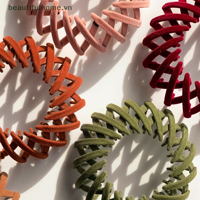 1 Kẹp Tóc Móng Ngựa Tổ Chim Cho Nữ