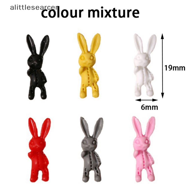 Er Set 50 Phụ Kiện Trang Trí Móng Tay Thỏ Hồng Dễ Thương Cá Tính Phong Cách hip hop