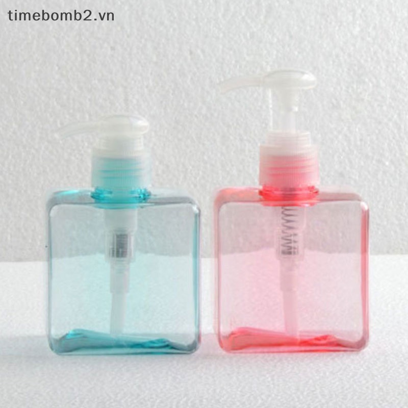 Bình Nhựa Rỗng Dạng Bơm 250ml Đựng Dầu Gội Có Thể Đổ Đầy