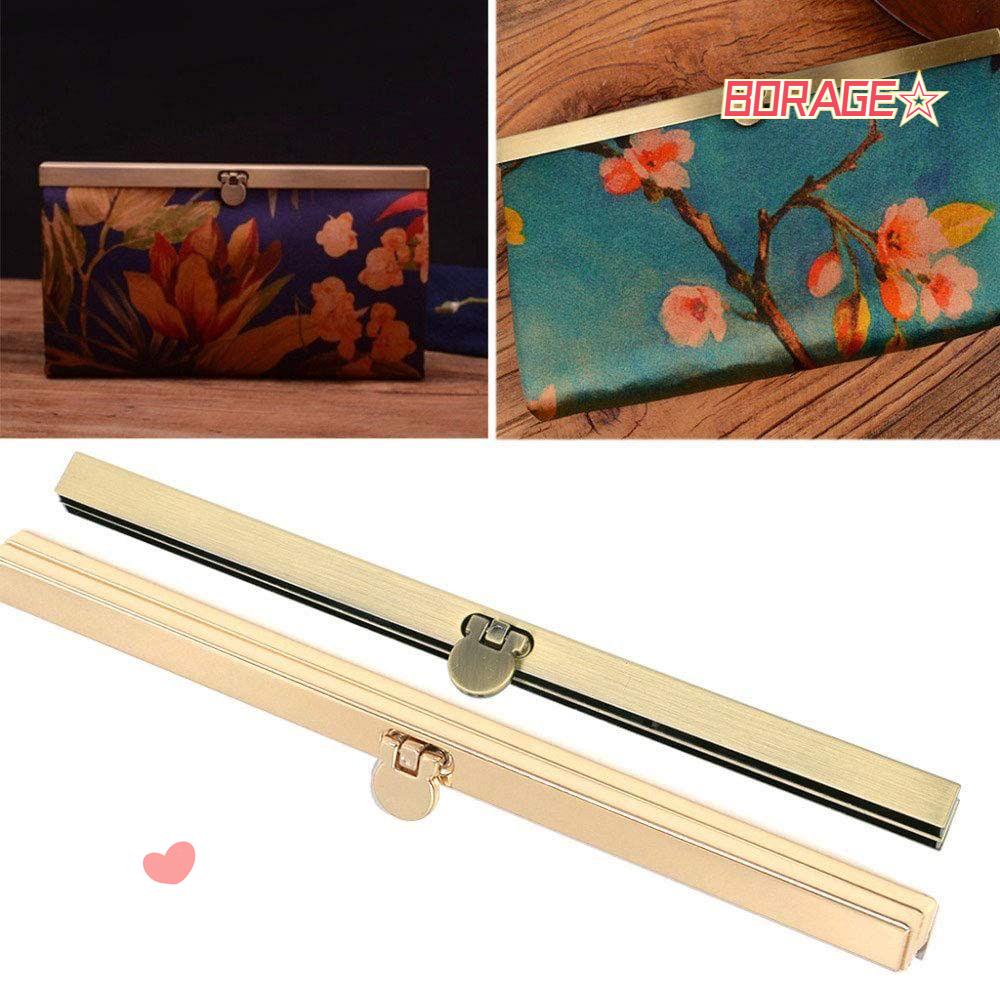 Khung Kẹp Khóa Túi Xách Bằng Kim Loại Họa Tiết Kiss Kiểu Vintage