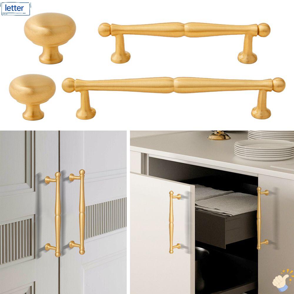 Tay Nắm Cửa Tủ Bằng Đồng Thau Phong Cách Cổ Điển