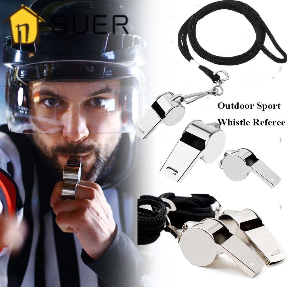 Bộ 4 Còi Thổi Bằng Kim Loại Màu Đen / Vàng Cho Trọng Tài Bóng Rổ / Bóng Đá