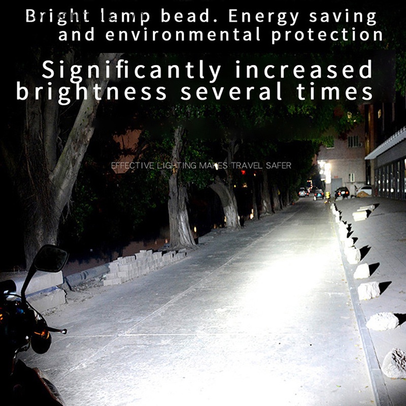 [prosperityus1] Đèn Pha LED H4 12V Ánh Sáng Trắng Cao Thấp Cho Xe Máy