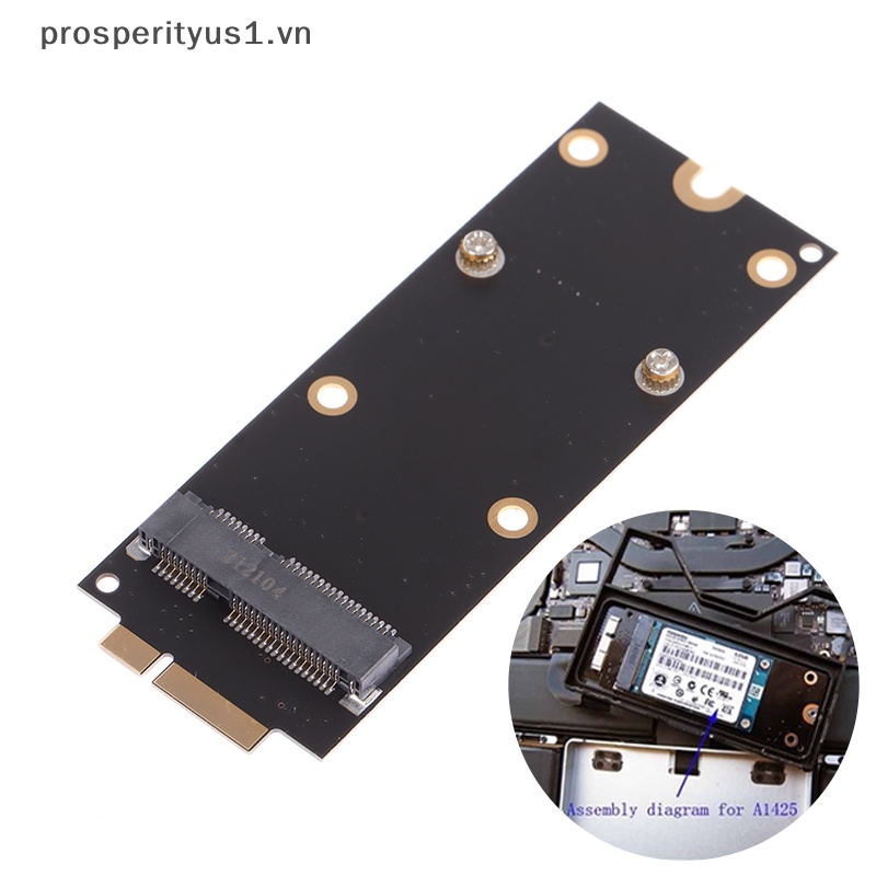 Thẻ Chuyển Đổi mSATA SSD Sang SATA 7 + 17 Pin 2012 Pro MC976 A1425 A1398 Chuyên Dụng