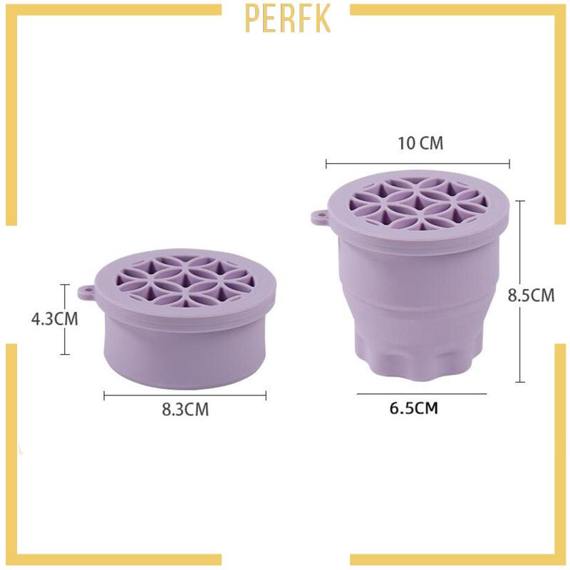 Giá Đỡ Cọ Trang Điểm Bằng Silicon Đa Năng Có Thể Gấp Gọn Tiện Dụng