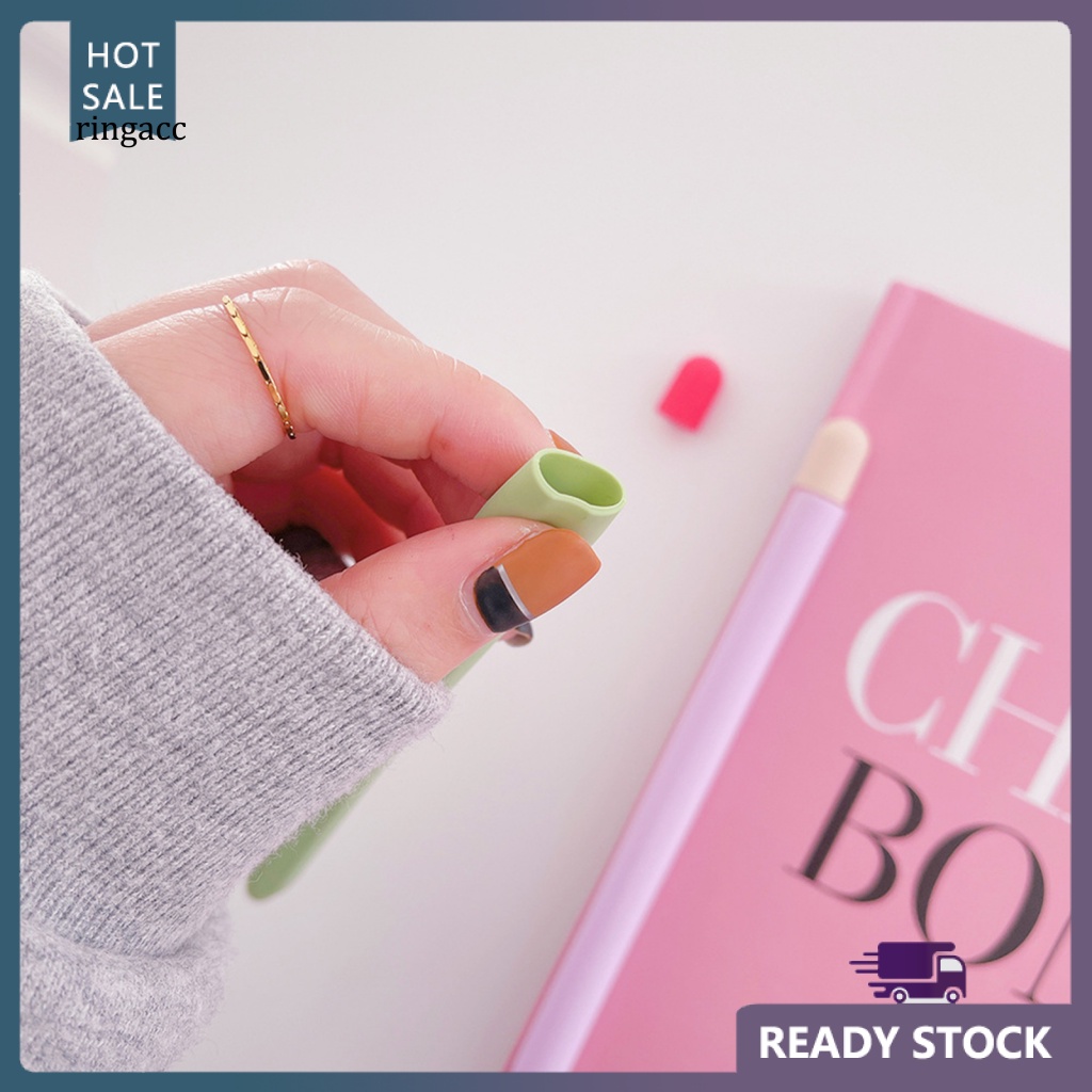 Vỏ Bảo Vệ Bút Cảm Ứng Apple Pencil 2 Bằng Silicon Chống Trượt Phối Màu Độc Đáo Thời Trang