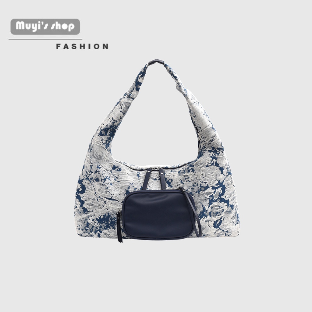 Túi Xách denim Sức Chứa Lớn Họa Tiết Bông Tuyết Thời Trang Cho Nữ#Túi tote Cao Cấp Kiểu Dáng Đơn Giản Hợp Thời Trang 039