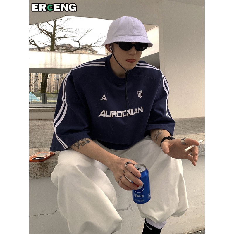 Áo Thun Tay Ngắn Dáng Rộng Phong Cách Hong Kong Thời Trang Mùa Hè Cho Nam