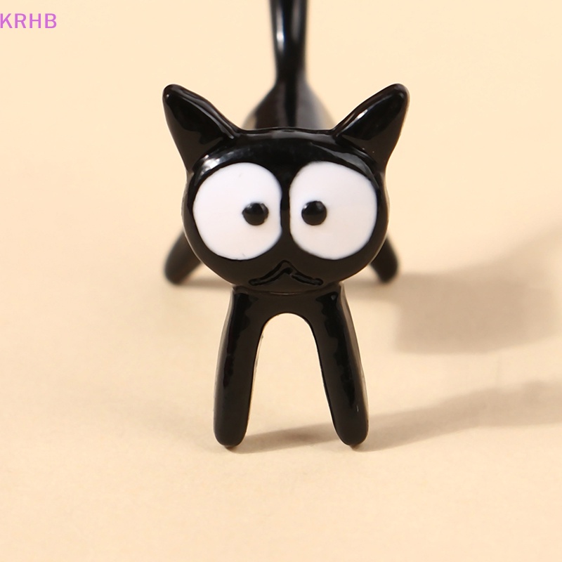 1 Đôi Bông Tai Hình Mèo Đen Vui Nhộn Dành Cho Nữ Mới