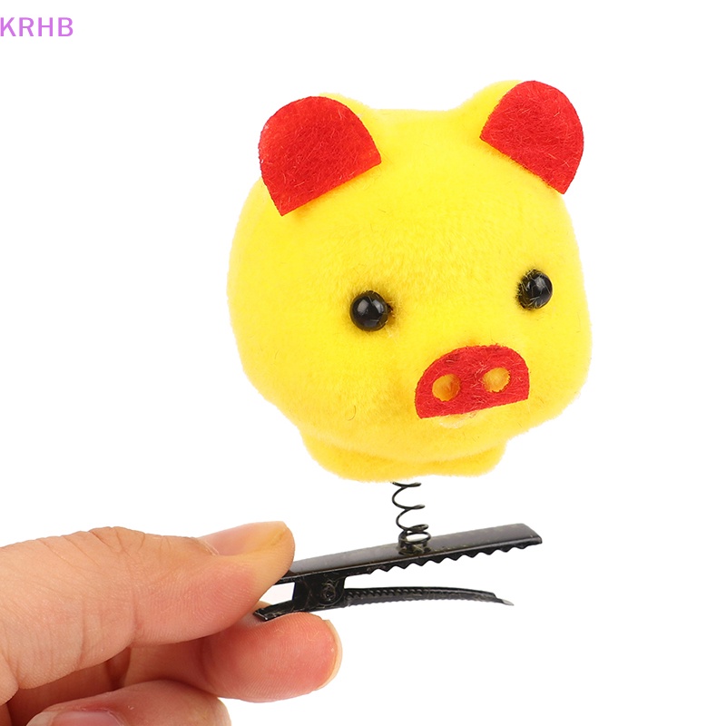 Bộ 5 Kẹp Tóc Hình Thú 3D Dễ Thương Mới