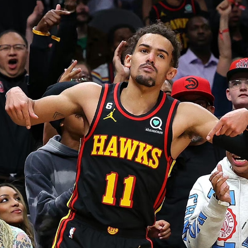 Áo Thun Bóng Rổ Atlanta Hawks Số 22-23 Số 11 Trae Trẻ Trung Năng Động Cho Nam