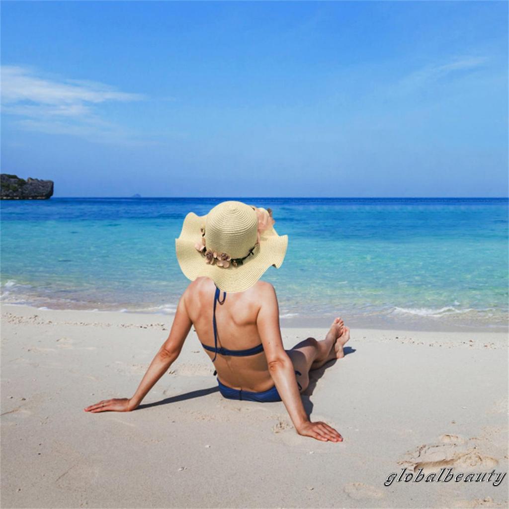 Mũ Vành Tròn Chống Nắng Thoáng Khí Có Thể Gấp Gọn Cho Nữ