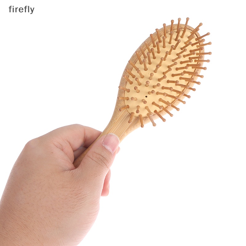 Lược Chải Tóc Đệm Khí Bằng Tre Massage Da Đầu Chống Rụng Tóc