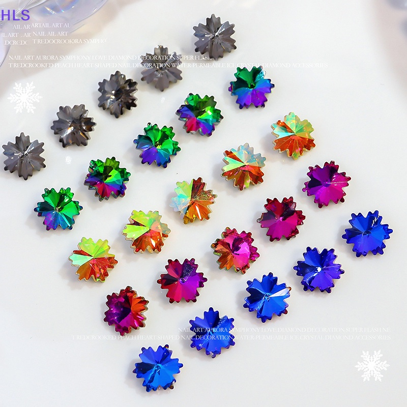 Bộ 10 Hạt Kim Cương Giả 3D DIY Trang Trí Móng Tay / Kính