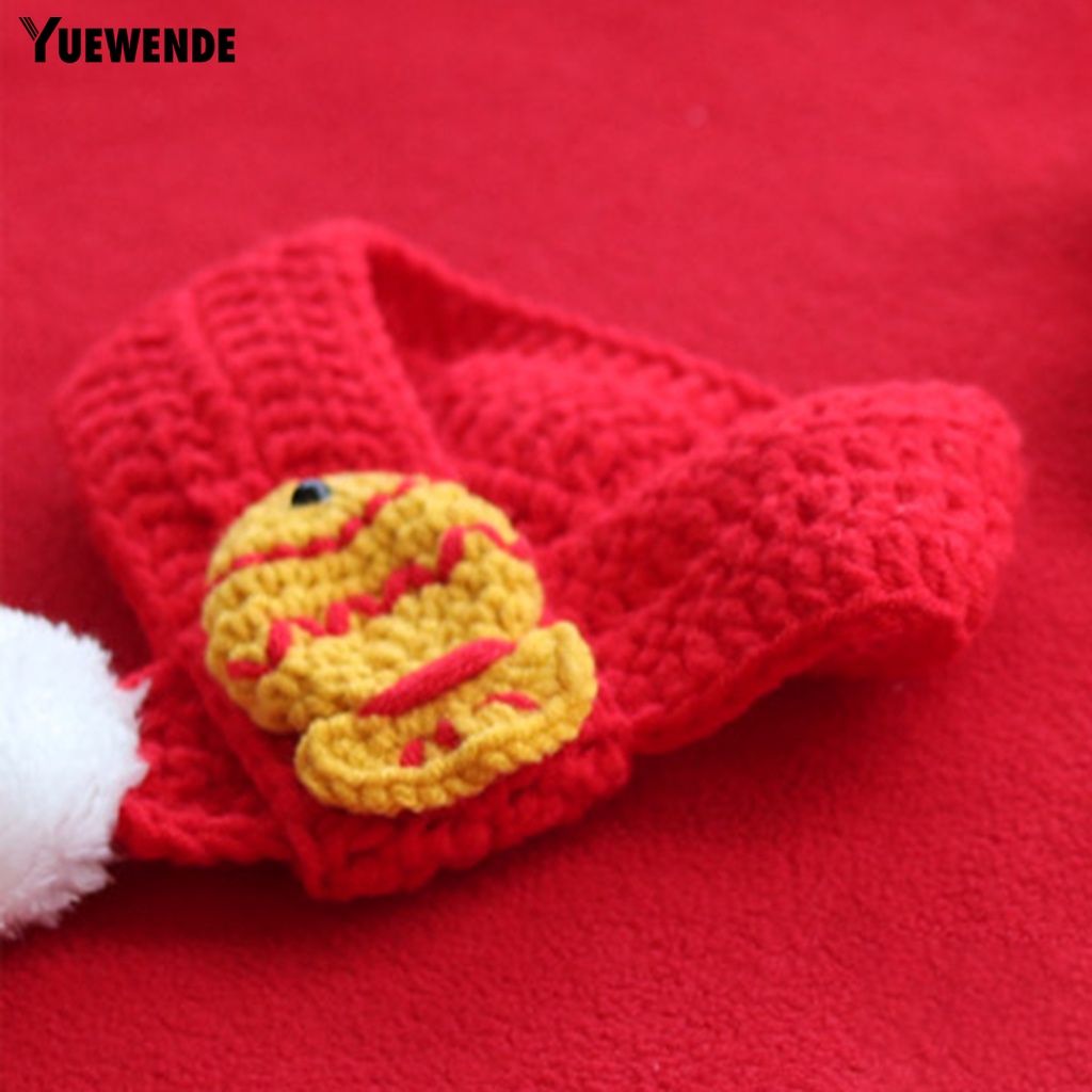 Khăn Choàng Cổ Bằng Len Siêu Mềm Thêu Họa Tiết Xinh Xắn Giữ Ấm Mùa Thu Cho Thú Cưng